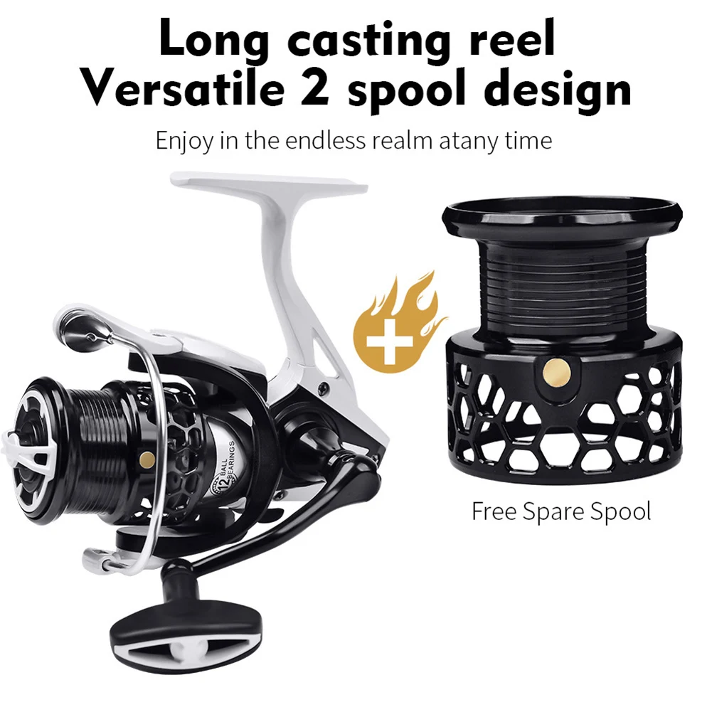 

Spinning Reel Super Smooth Spinning Fishing Reel 7KG Max Drag With Durable Corrosion Resistant Bearing System