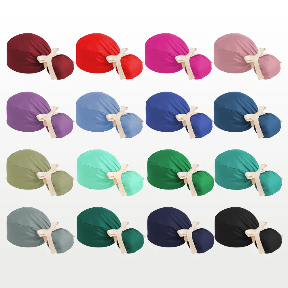 Satin Lined Silky Green Scrub Cap