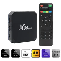 Оригинальный X96 mini Android 10 Smart TV Box H313 четырехъядерный процессор 2 ГБ 16 ГБ 2,4G Wi-Fi медиаплеер X96mini телеприставка 1 ГБ 16 ГБ