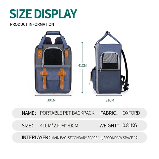 Backpack Travel Tote Cat Carrier Bag Outdoor Pet Shoulder bag Pet Dogs Cats Portable Bag  for Cats Dogs Travel Outdoor 5