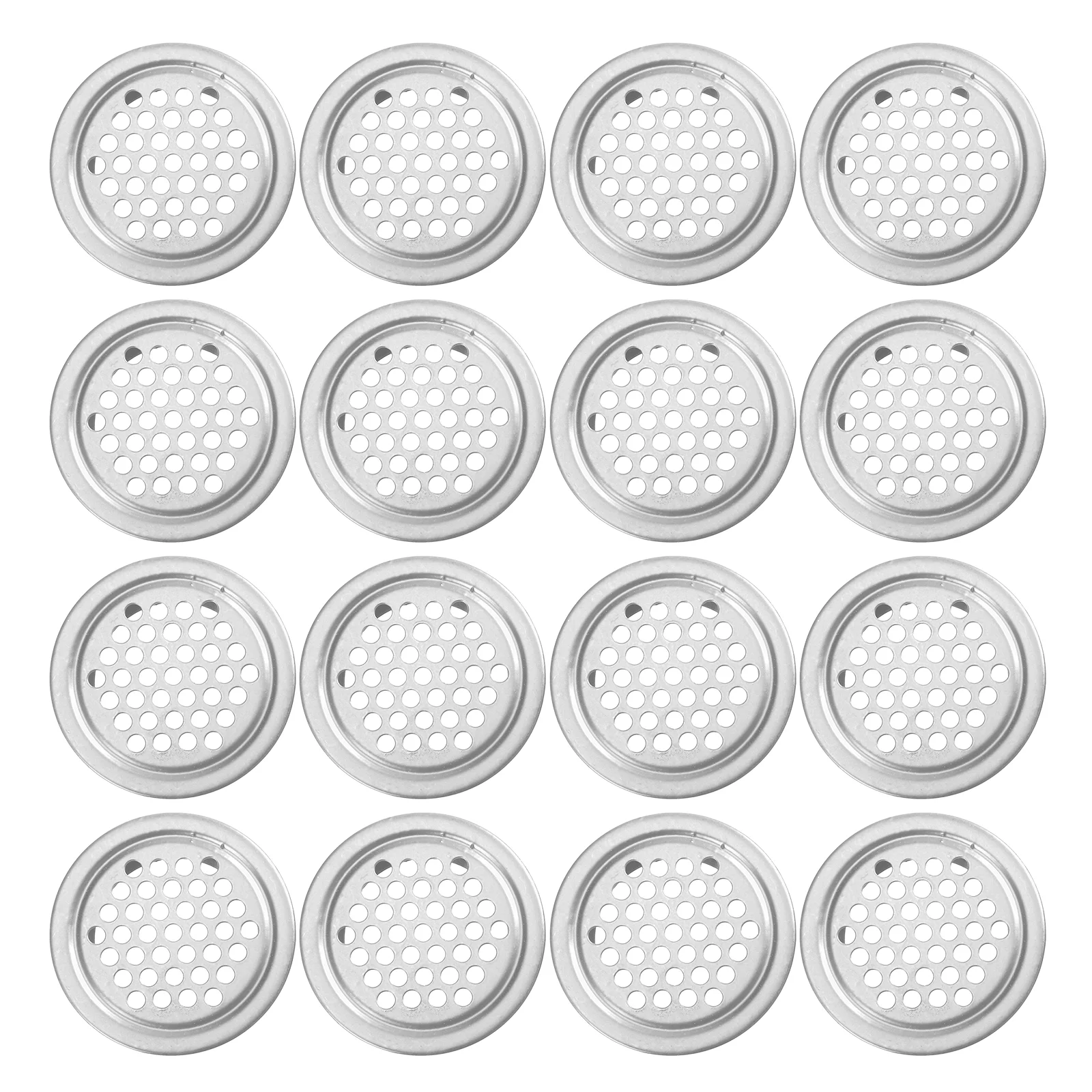 

20pcs Wardrobe Mesh Hole Metal Air Vent Stainless Steel Louver Air Vent Roofing Vents Ventilation Covers Furniture Air Vent for