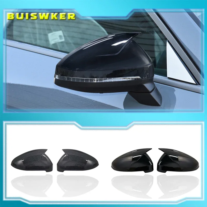 

Gloss Black Side Wing Rear View Rearview Mirror Cover Case Caps For Audi A4 S4 RS4 B9 2016 -2020 A5 S5 RS5 8W6