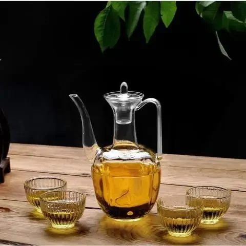 The New Type of Tea High Temperature Resistant Glass Hand-held Pot Pouring Bottle Home Tea Electric Ceramic StoveHeatingBoutique