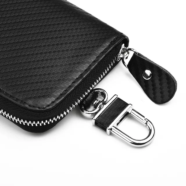 Keyless Key Case PU Leather Parts Pouch 1 Pcs RFID 10x6.5x3cm Signal Bag  Black Blocker Blocking Cage Faraday Key - AliExpress