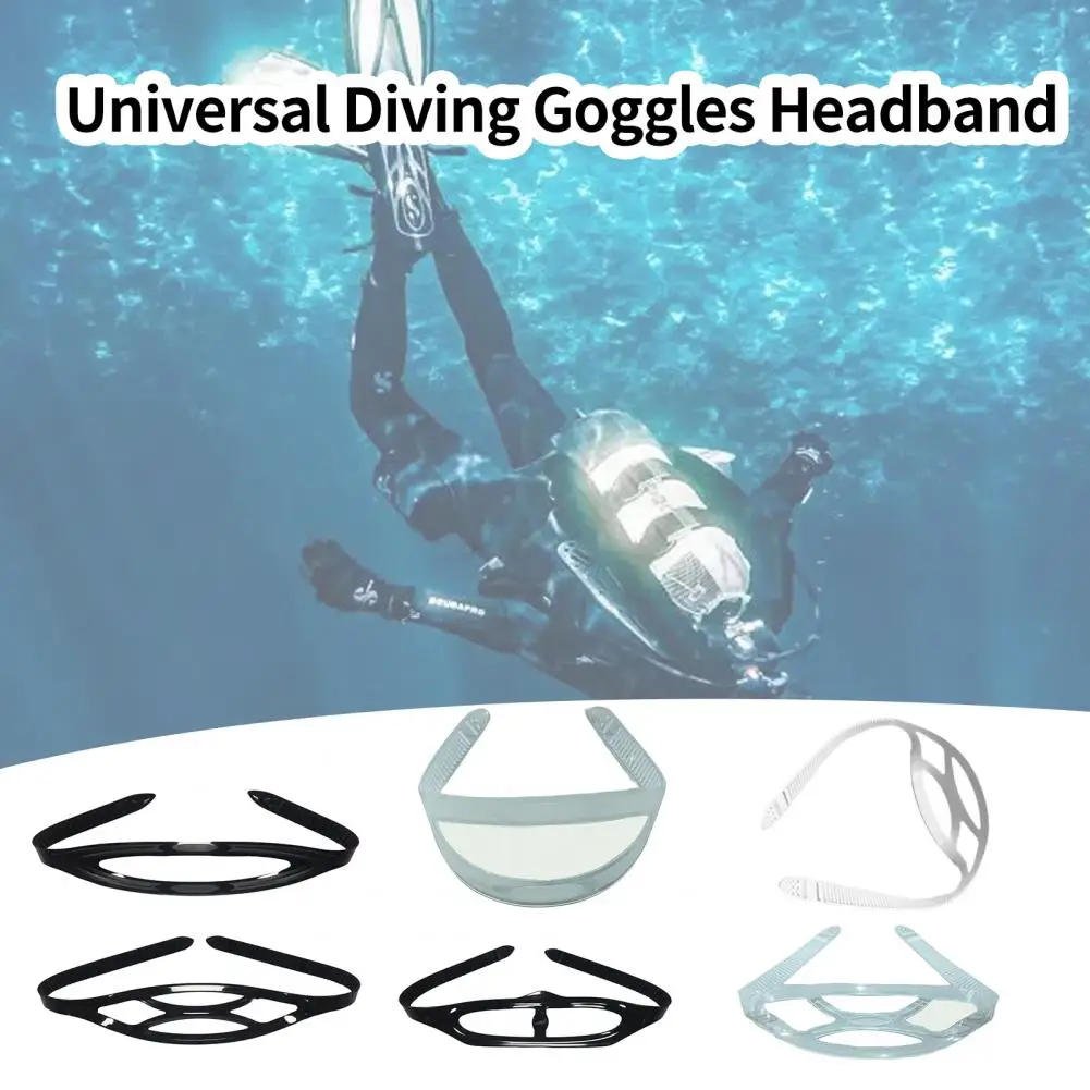 1pc Universal Diving Goggles Silicone Strap Diving Lens Belt Anti-drop Bilateral Adjustable Fixed Goggles Cover Strap