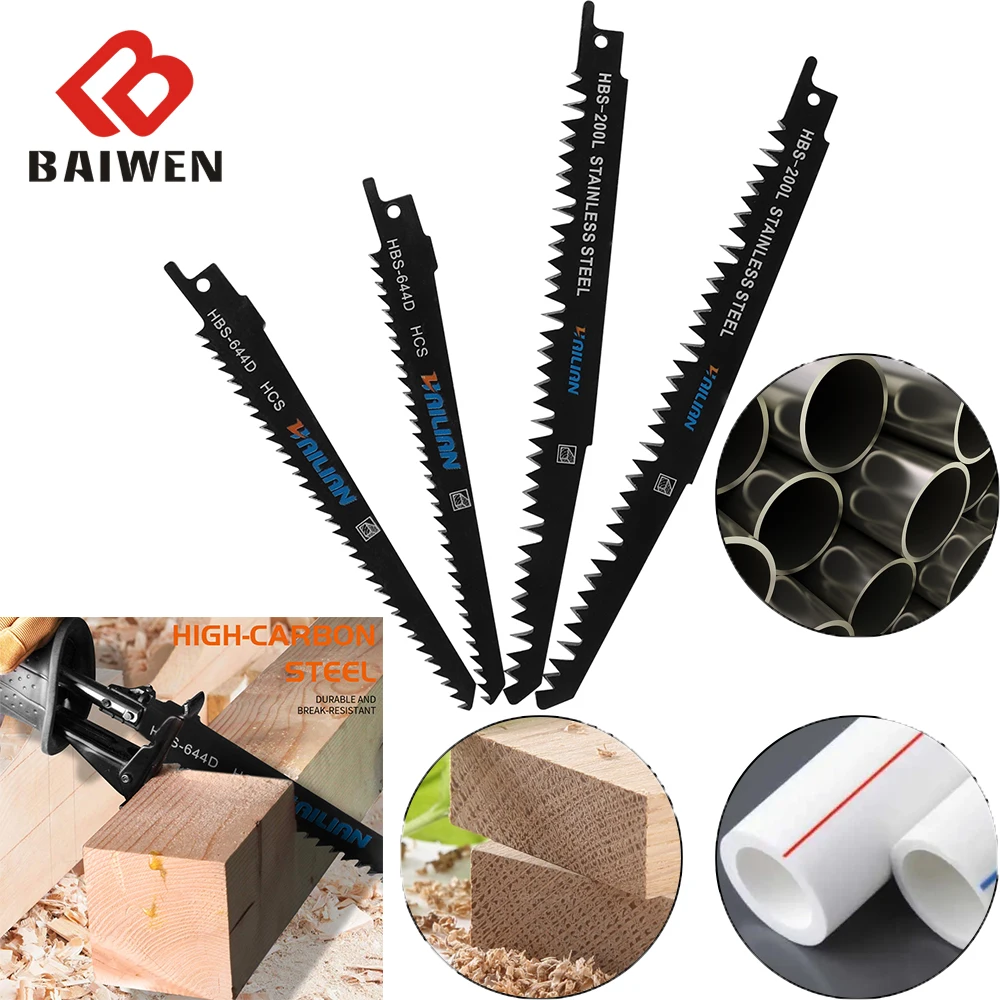 

Reciprocating Saw Blades Saber Saw Handsaw Multi Saw Blade for Woodworking Metal Hand Tools Power Tools Accessories