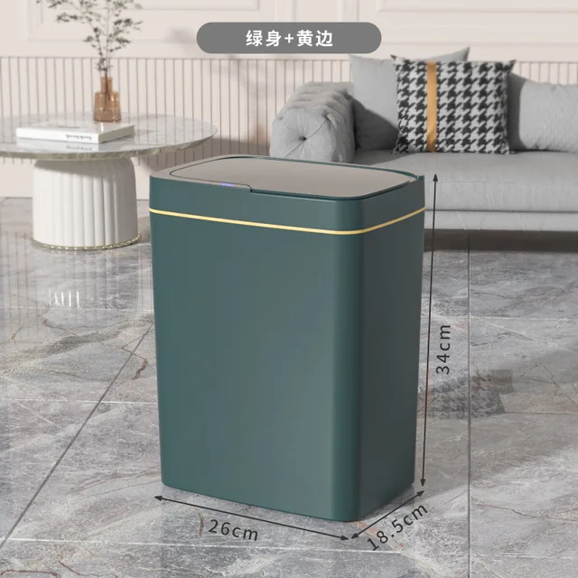 15L Smart Bathroom Trash Can with Lid Touchless Narrow Smart Sensor Garbage Bin for Home Kitchen Automatic Electronic Trash Bin 5