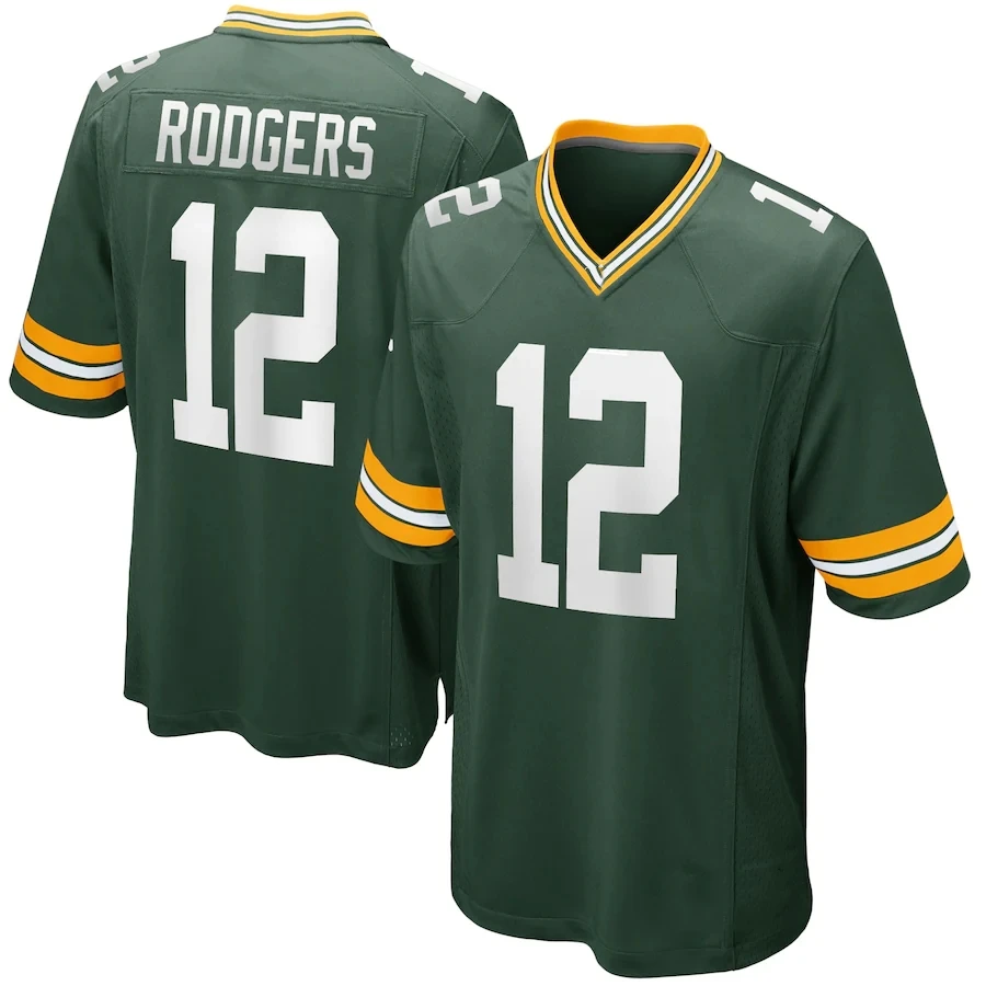 thumbnail image 1 of Camisetas de fútbol bordadas de Green Bay personalizadas para hombres, mujeres y jóvenes. Camisetas de fútbol Love Jacobs Rodgers, 1 of 4