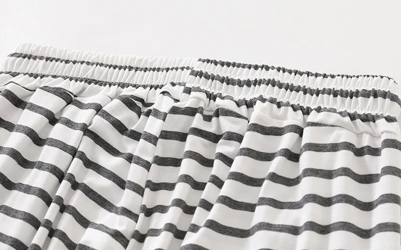 Dames pyjamabroek gestreept lichtgewicht en ademend voor lounge_voghion.com