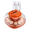 12 Egg Incubator, Automatic Egg Turner with LED Candler, Temperature & Humidity Control, 360° View Clear Window, Poultry Eggs Incubator for Home Farm, Hatching Chicks Ducks Goose Quail