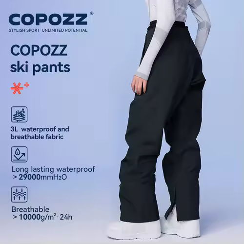 מכנסי סקי וסנובורד COPOZZ 3L - עמידות למים (29K) וגזרה נוחה
