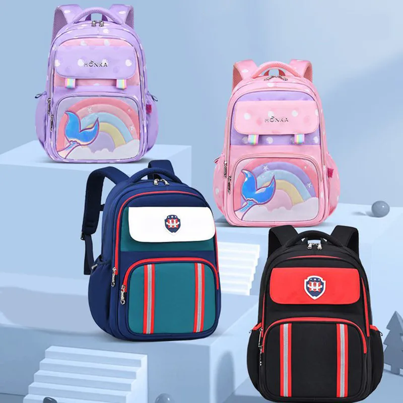 Cartoon Cute Backpacks Grades 1 2 6 Primary School Boys And Girls Backpack Light And Large