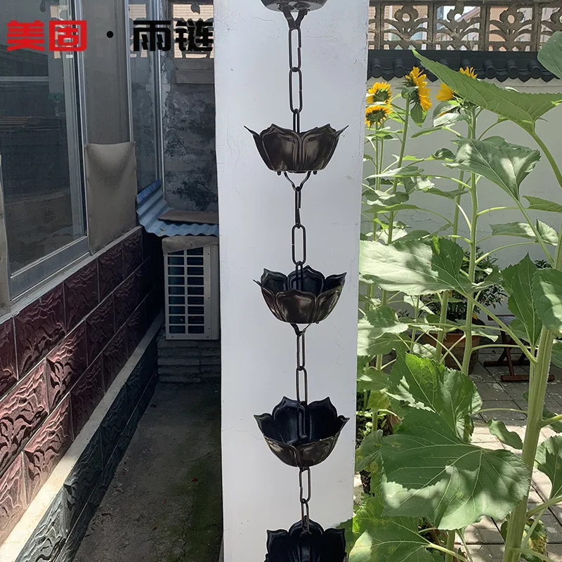 Bed & Breakfast Courtyard Temple Decoration Roof Rain Landscape Drainage Chain