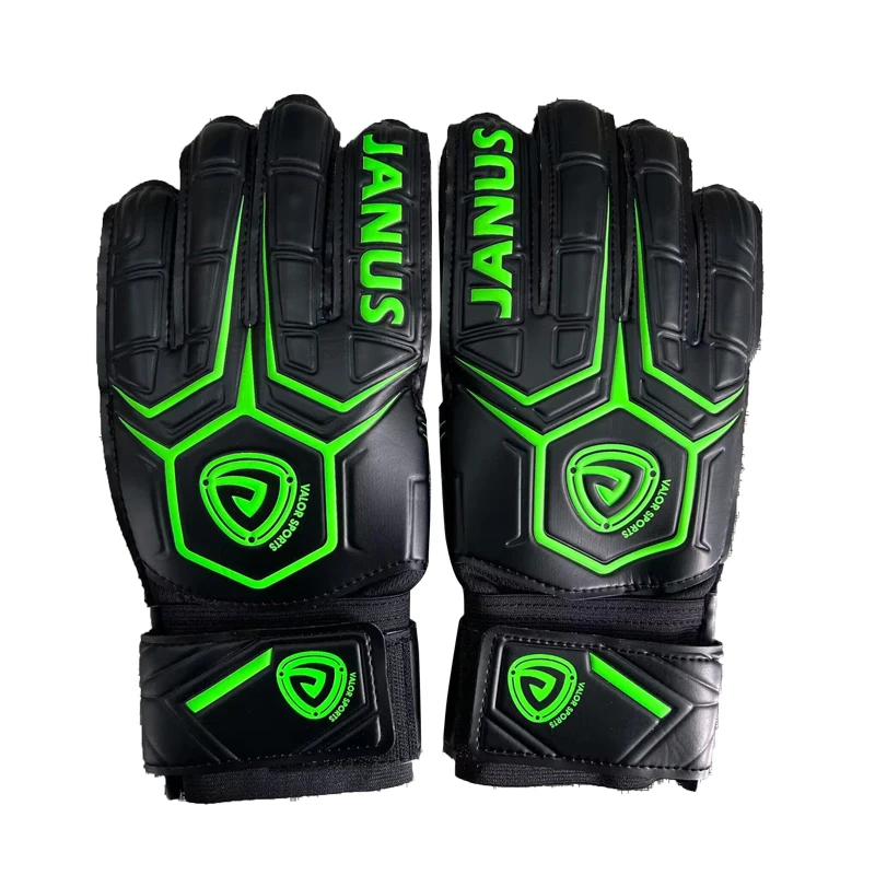 A pair of latex anti-slip and wear-resistant football goalie gloves 8/9/10 size football gloves