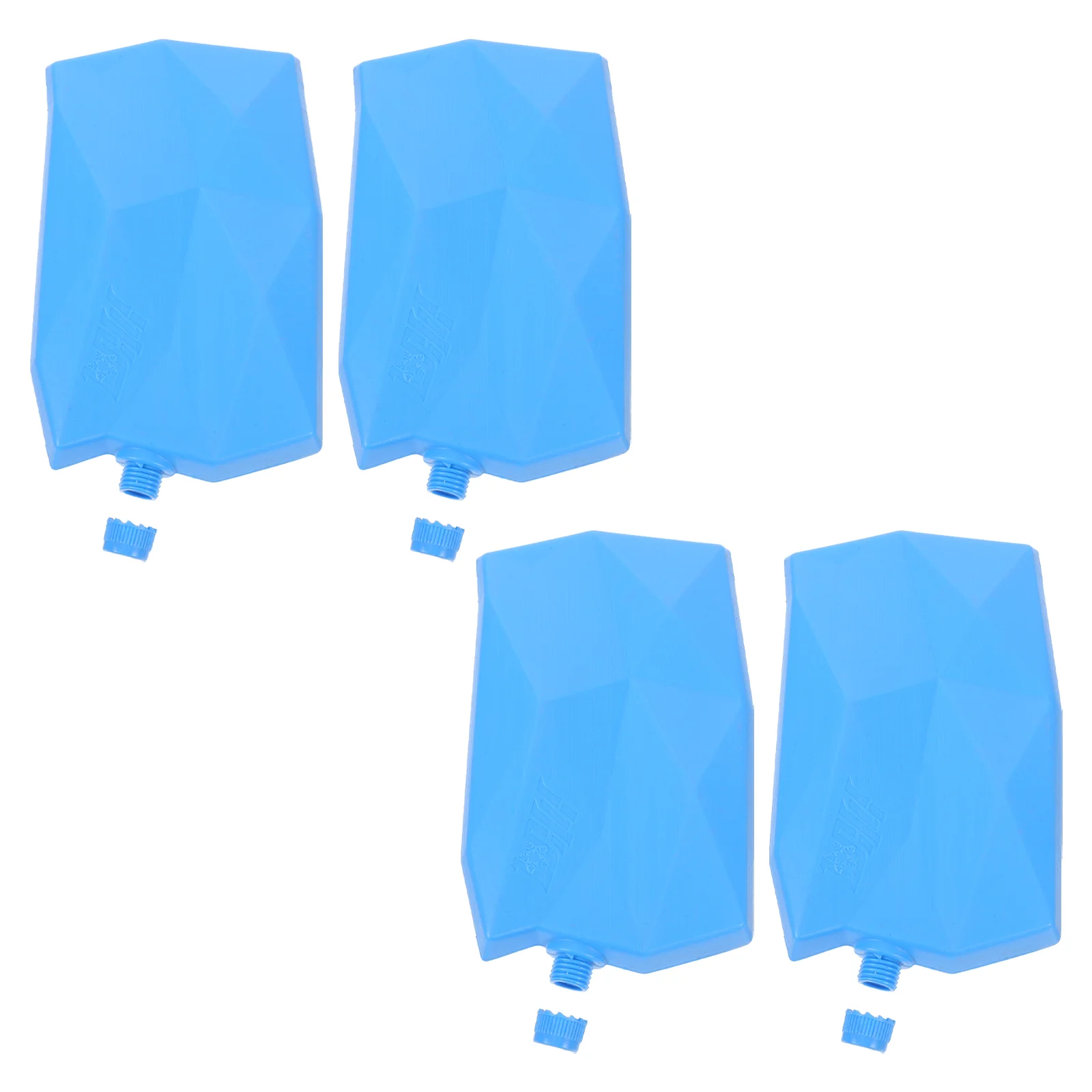4 Pcs Ice Storage Reusable Bag Bin for Freezer Cube Cooling Boxes Empty Lunchbox