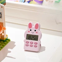 Minuteur électronique magnétique de dessin animé pour l'apprentissage et la cuisine, avec compte à rebours positif et petit réveil 2