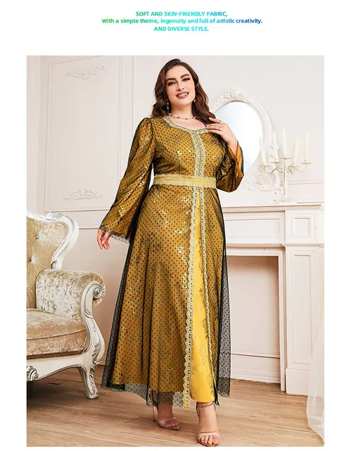 Toleen Women Plus Size Maxi Long Dresses 2022 New Spring Autumn Luxury Chic  Elegant Arabic Turkey African Party Evening Clothing - Plus Size Dresses -  AliExpress