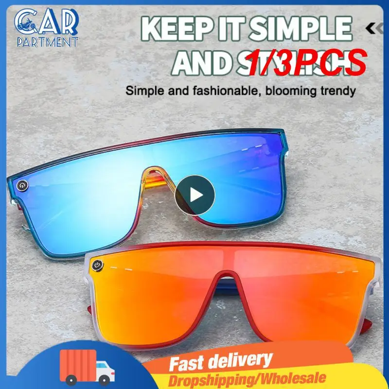 

1/3 шт. Новые солнцезащитные очки для спорта на открытом воздухе, для велоспорта, яркие сиамские очки для защиты от солнца, для путешествий, UV400