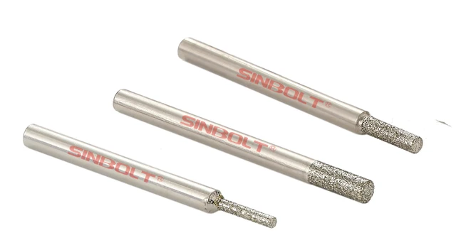Diamond SDC/Boron nitride (CBN) precision ​grinding rod（ grinding head）10PCS