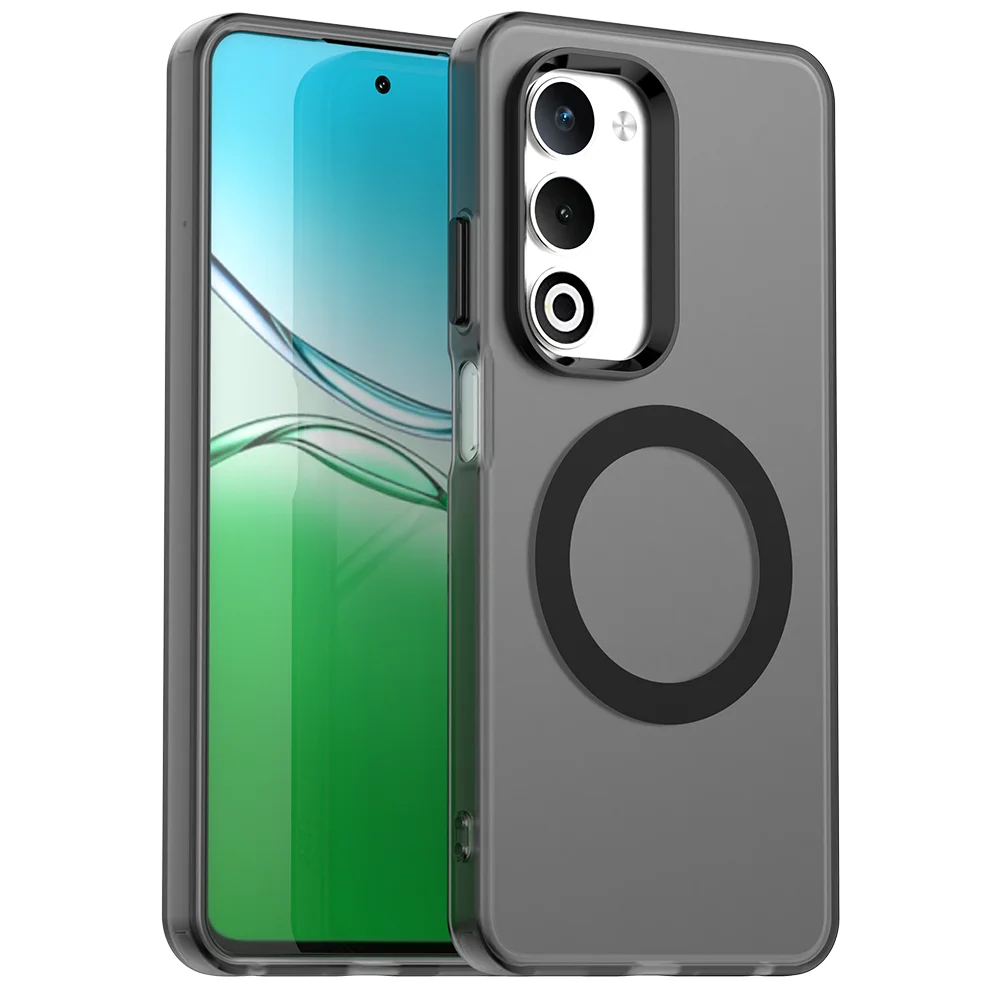 Magnetic Wireless Charging Case with Transparent Candy Color Back Shell