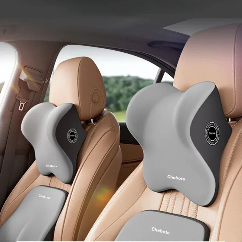 Car Pillow Memory Cotton Neck Waist Support Pad Headrest Seat Back Cushion Driver Lumbar