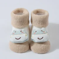Cartoon Baby Anti Slip Floor Socks Autumn Winter Newborn Warm Thicken Fleece Socks Baby Girl Boy Infant Indoor Sock 2