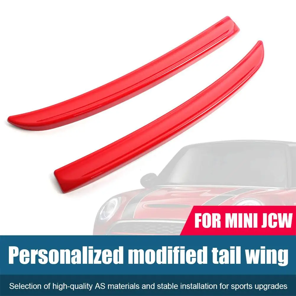 

1pairs Spoiler Red Carbon Fiber Black Color Rear Spoiler Extension Lip Fins For Mini F56 F55 2014+ S /jcw Auto Part D9v6