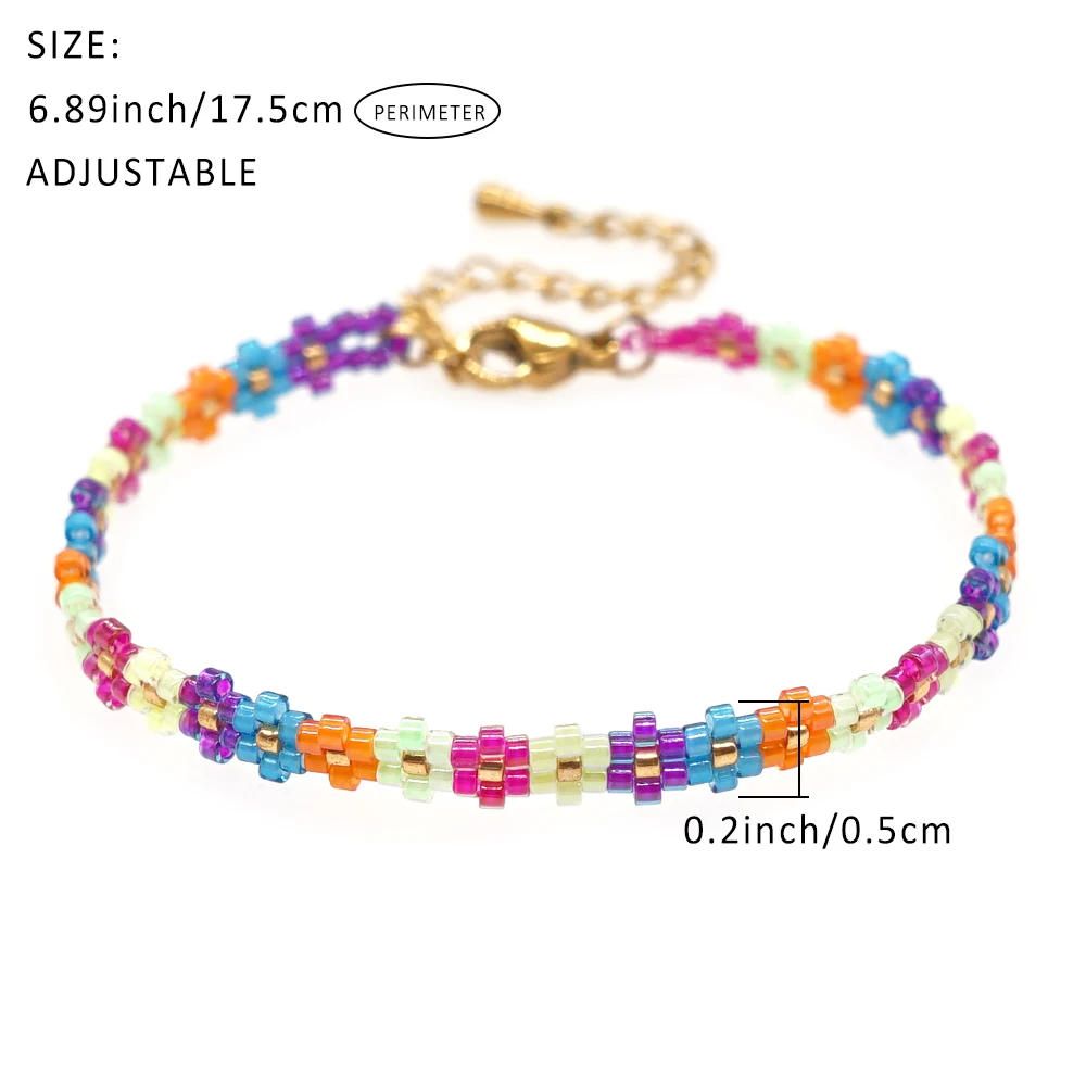 Happyyami Bracelets Tissés 2 PIÈCES Imitation Perle Enfant Bracelet
