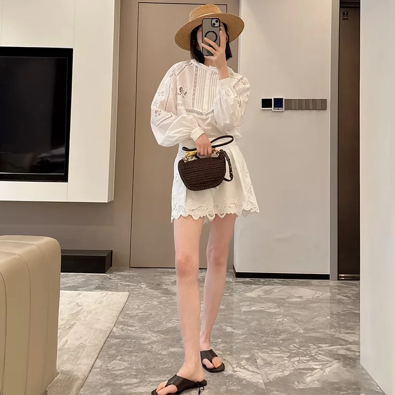 Women Tote Bag hollow out straw weaving Beach BagFashion Knitted Bag Solid Color Simple Shopping Bag for Travel Vacation