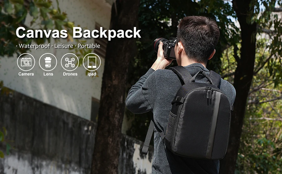 Camera Backpack Small,9L Digital Camera Bag, Waterproof Cute Compact Outdoor Cam