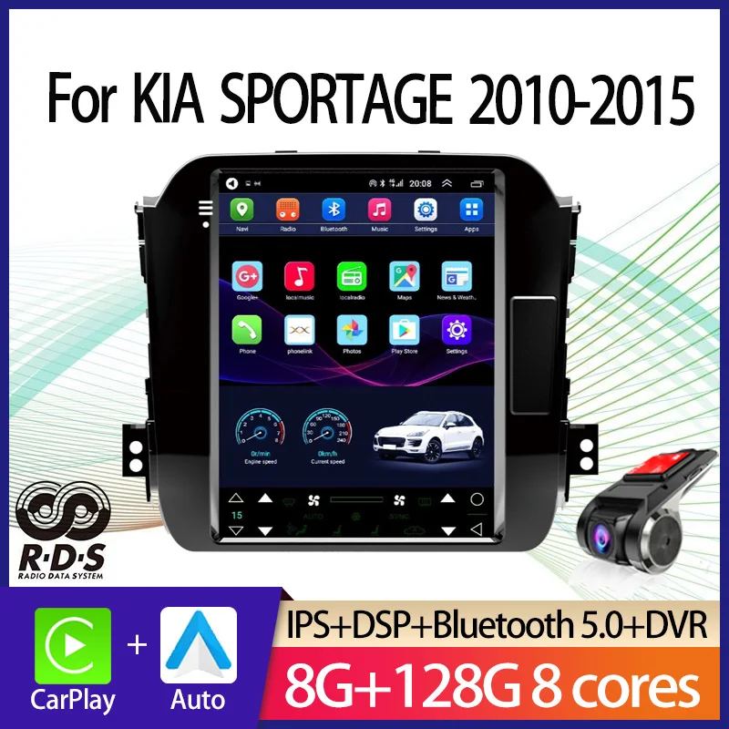 

Android Car GPS Navigation Tesla Style For KIA SPORTAGE 2010-2015Auto Radio Stereo Multimedia Player With BT WiFi Mirror Link