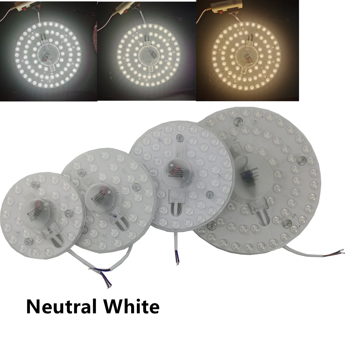 LED Ceiling Light 12W 18W 24W 36W AC110V-240V Circular Square Panel