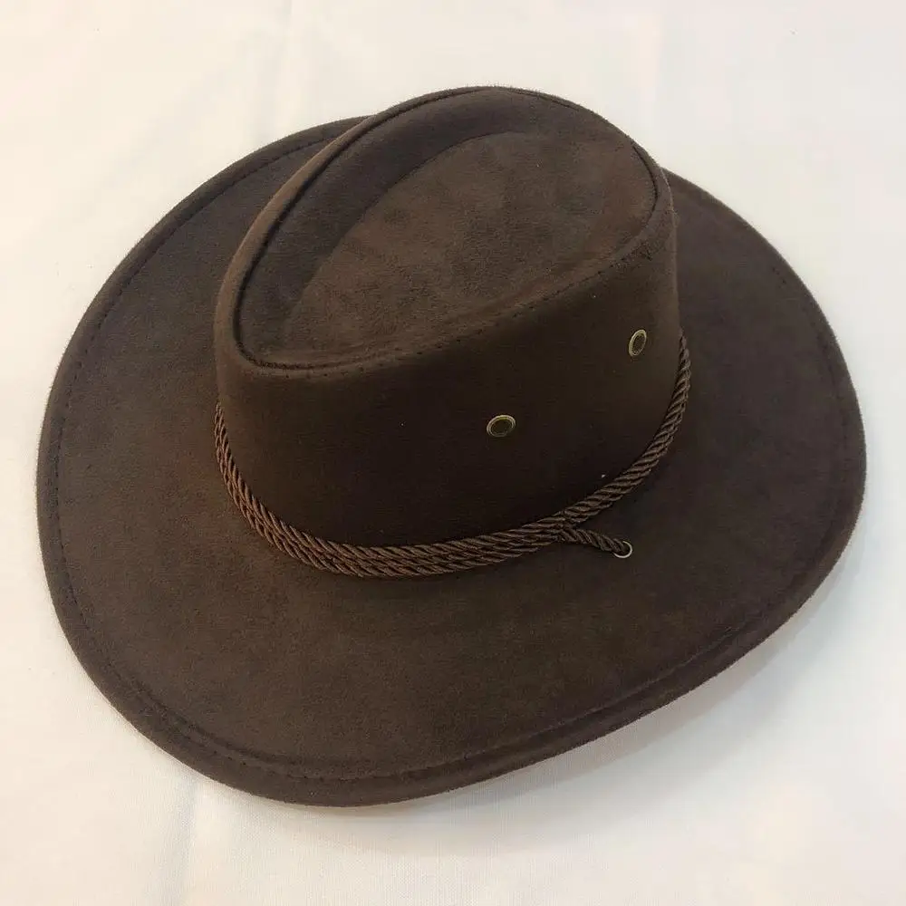 Cowboy Hats Cowgirl Hats Cowboy Hat Spring Summer Man Caps Shade Horse Riding Outdoor Solid Color 1pc