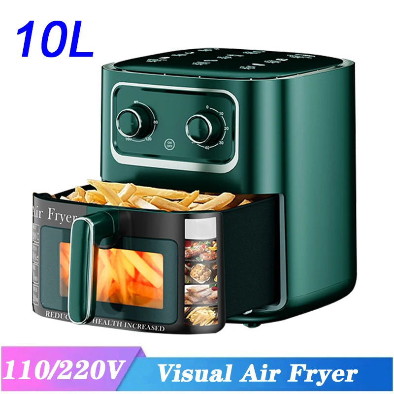 Commercial Non-Stick Air Fryer Visual Oven Oil-free Kitchen Baker Toaster  Deep No-oil Frying Meat Fries for Fast Food Restaurant - AliExpress