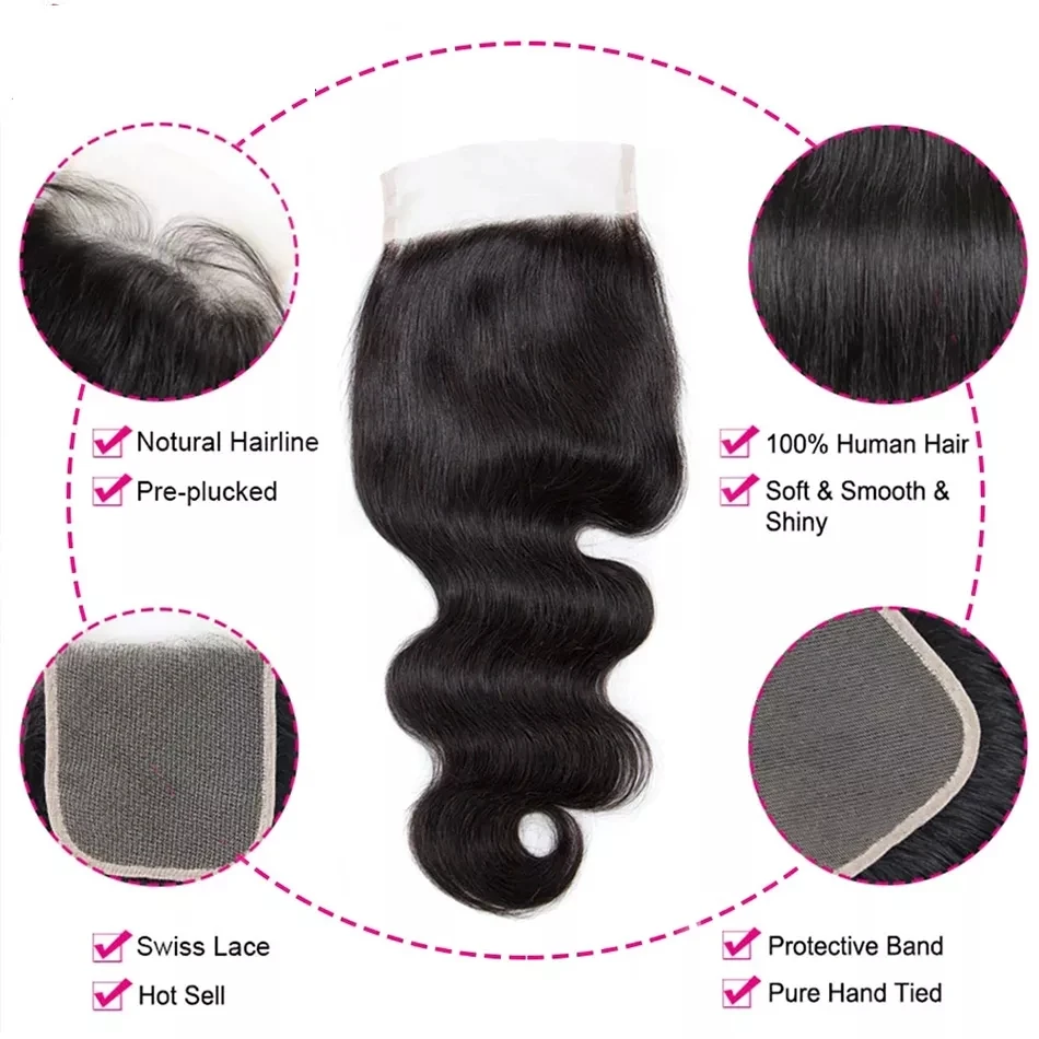 Lace Frontal Closure Human Hair Wigs
