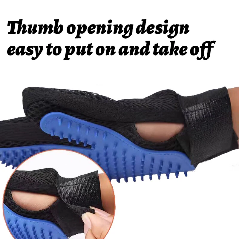 Pet Glove Cat Grooming Hair Deshedding Brush s Dog Comb for s Bath Remover Clean Massage For Animal