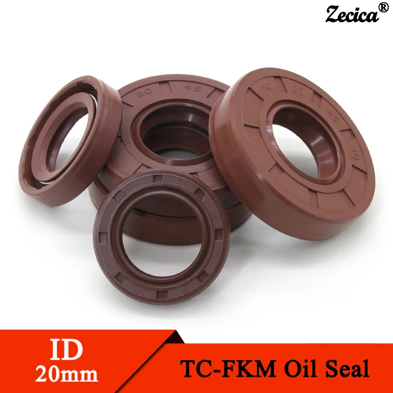 

ID 20mm FKM Oil Seal TC-20*27/28/30/32/34/35/38/40/42/45/47/50/52*5/7/8/10mm TC Fluorine Double Lip Oil Seal