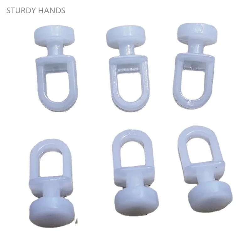 50PSC nano sound-absorbing curtain track pulley hook universal old style curtain small flat wheel plastic accessories