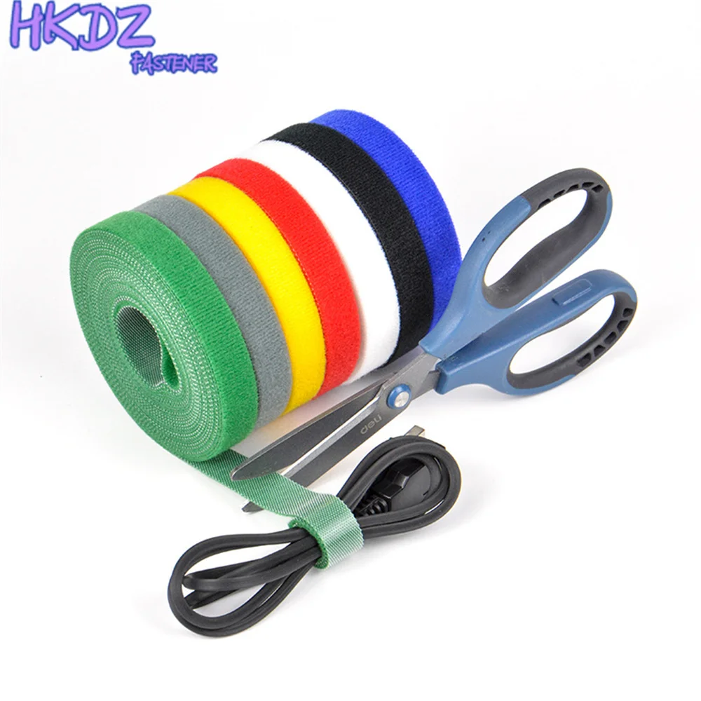 5metersSelfAdhesiveTapeReusableCableTieWireStrapsTapeDIY