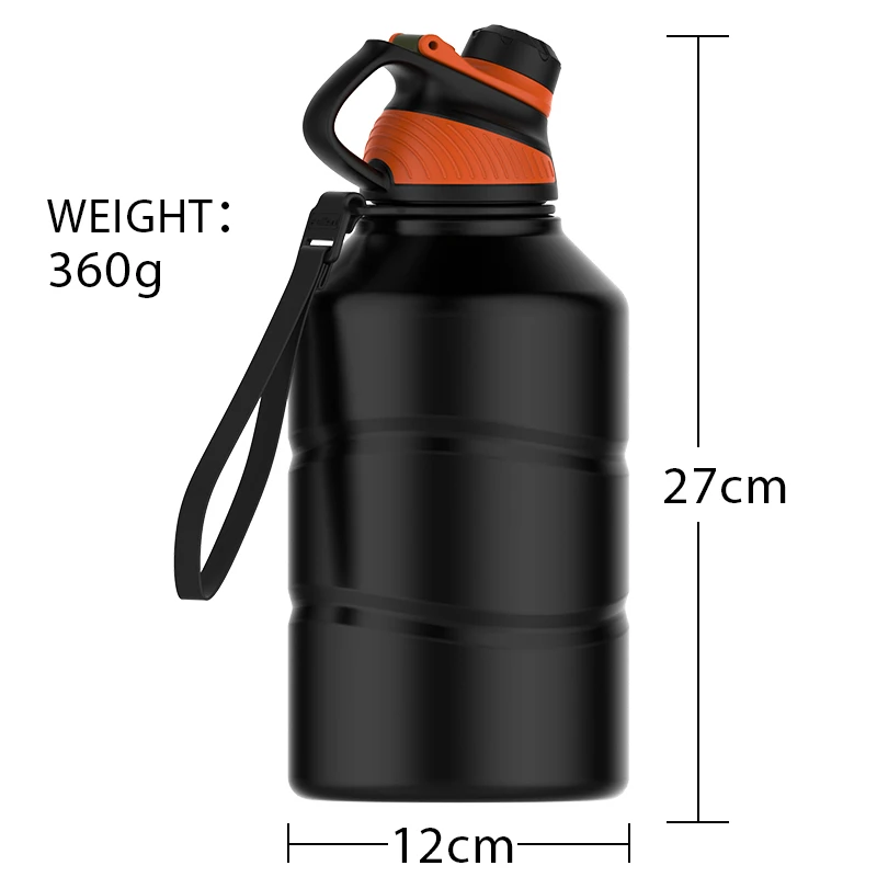 128oz 3785ml Insulated Water Bottle, Dishwasher Safe Stainless Steel  Thermos, Bpa Free Jug With Handle & Anti-slip Bottom - Water Bottles -  AliExpress