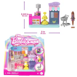 Barbie Mini Doll Hair Salon & Pet Boutique Playset with Accessories (JCR33)