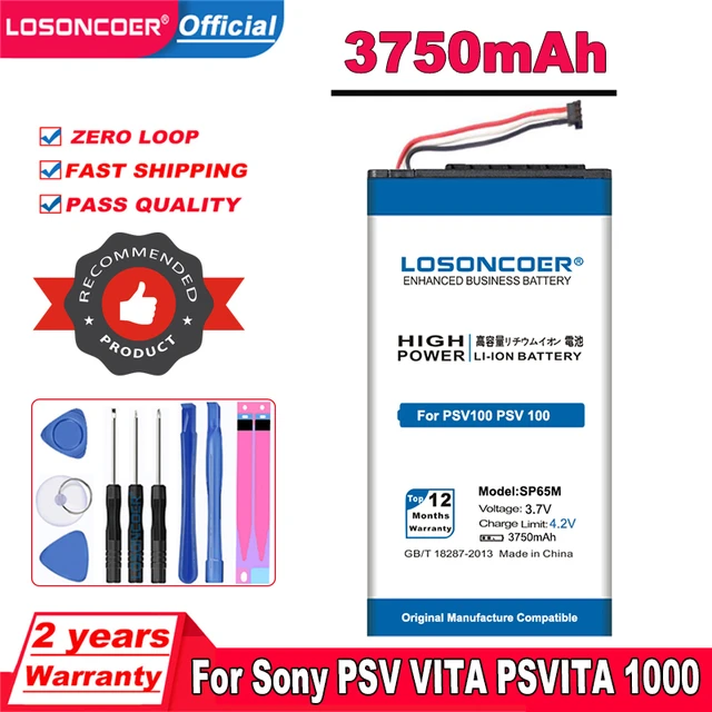 New 2210mah Psv2000 Battery For Sony Ps Vita 2000 Psvita2000 Psv 2000  Gamepad 3.7v Sp86r Rechargeable Li-ion Btteries - Batteries - AliExpress