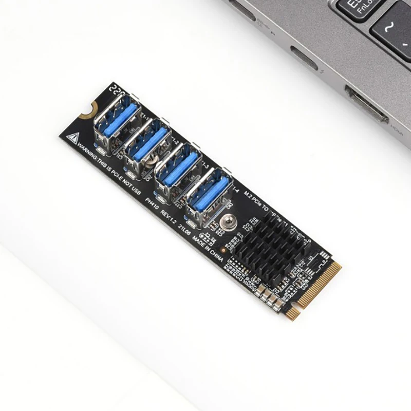 

Карта расширения M.2 NVME на USB 3,0 PCIE X16 от 1 до 4 PCI Express, умножитель концентратора, адаптер M2, карта расширения для майнинга биткоинов Antminer