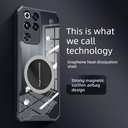 Advanced Graphene Cooling Magnetic Anti - Drop Case Cover for RedMagic 11 Pro Plus (Black)