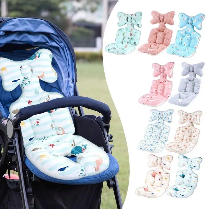 

Universal Stroller Seat Cover Infant Car Seat Baby Stroller Liner Head And Body Support Pillow Mats For Car Stroller Seat