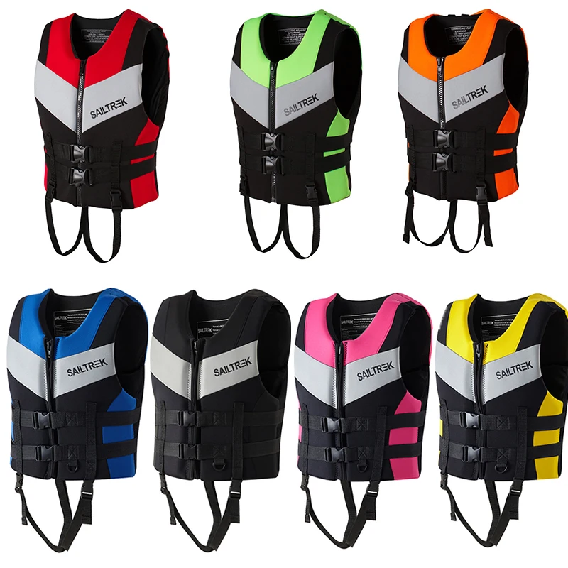 Life Jacket Adults Surf Vest Motorboats Jet Ski Kayak Wakeboard Raft Rescue  Boat Fishing Vest Swimming Drifting Life Safety Vest