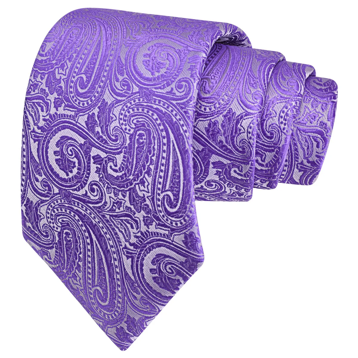 RBOCOTT New Classic Silk Paisley Tie 8cm Pattern Necktie Men's Red Blue Black Office Wedding Party Gift Tie Accessories