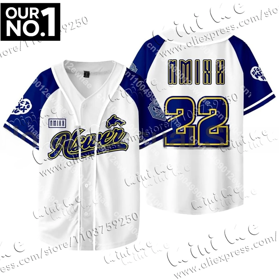 NMIXX ジウ ファンコン ベースボールシャツ NMIXX ジウ ベースボール