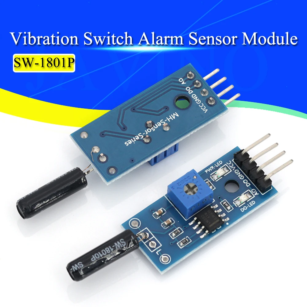Javino Vibration Sensor Module Normally Opened Type SW18010P Vibration switch alarm sensor module for Arduino sensor module