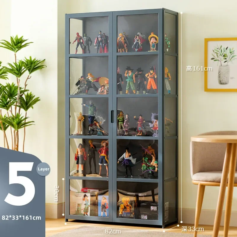 おもちゃを保管するためのアクリル製の大きな棚,ドア付きの